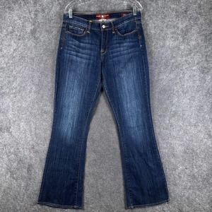 Lucky Brand Jeans Womens 12/31 Blue Sofia Boot Dark Wash Denim